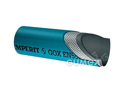 Hadica pre zváranie kyslíkom GOX, 4/11mm, 20bar, EPDM/EPDM, -30°C/+70°C, modrá